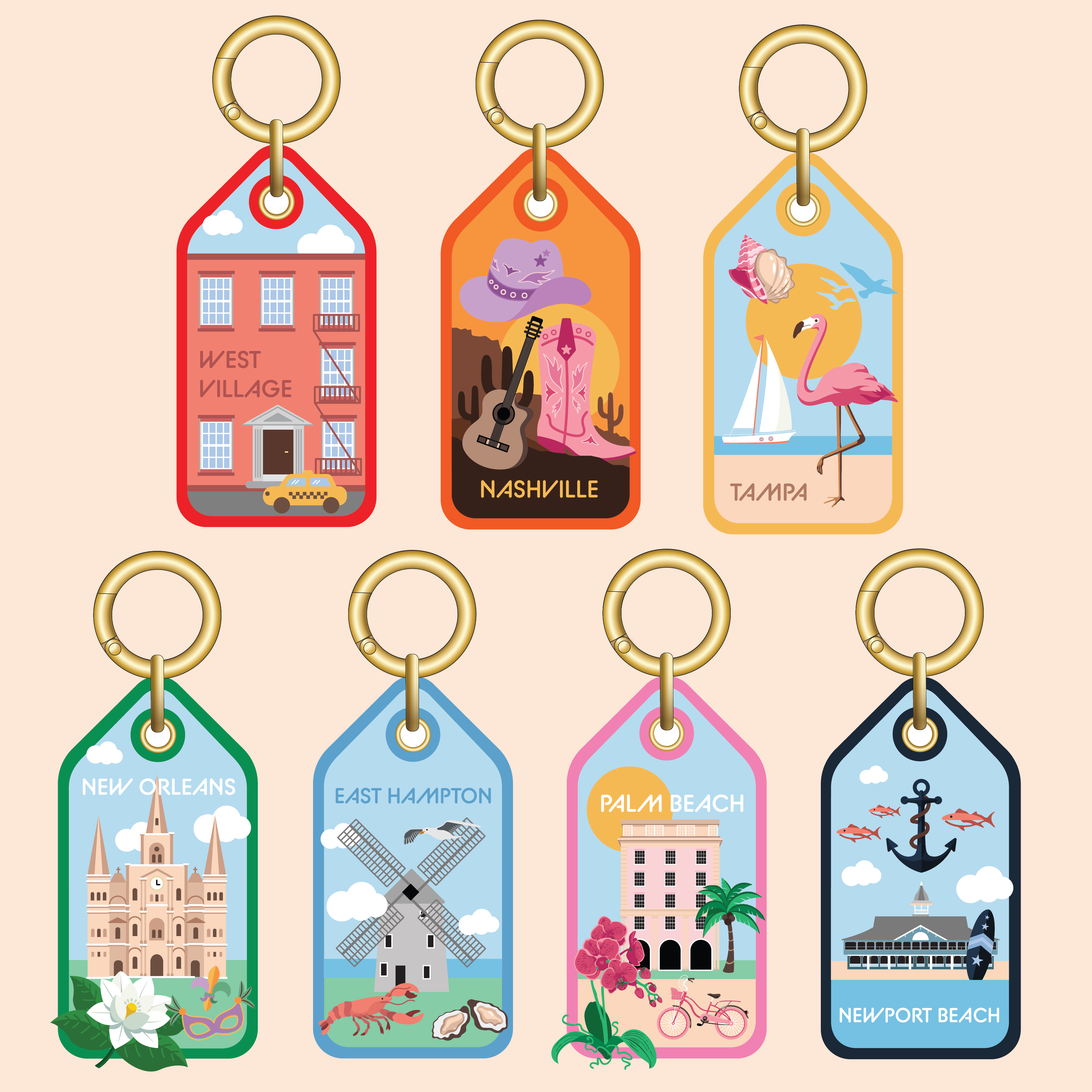 illustration: Luggage Tags